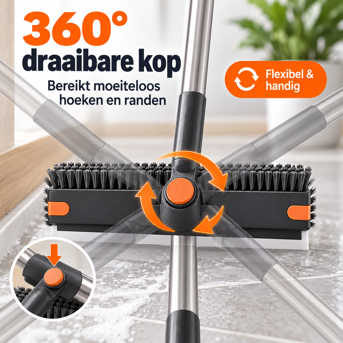 3-in-1 Multifunctionele Schoonmaakborstel