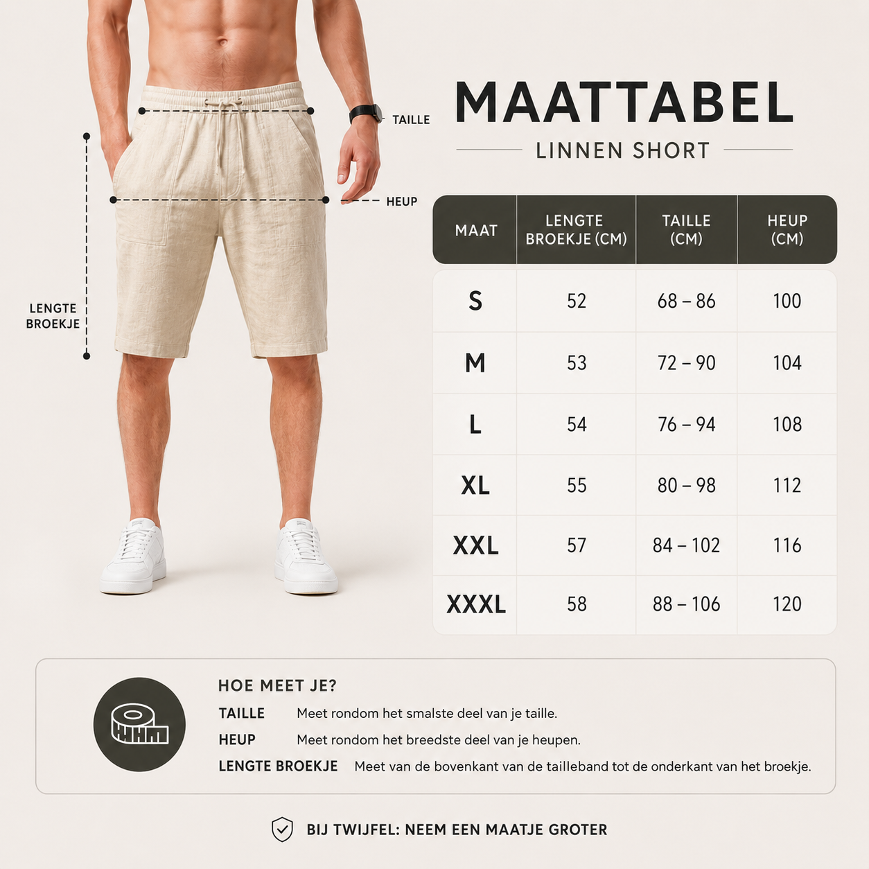 Comfortabele Linnen/Katoenen Zomer Shorts