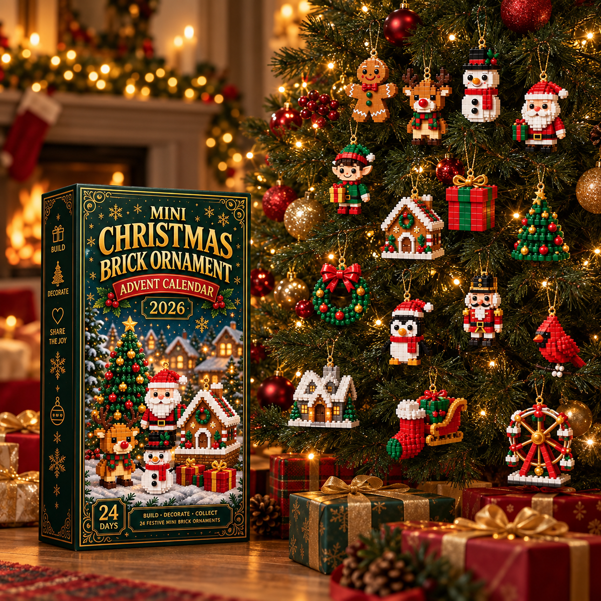 MerryBricks™ | Kerst Adventskalender - 24 Feestelijke Bouwfiguren
