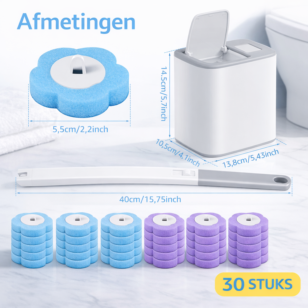 WC Schoonmaakborstel set