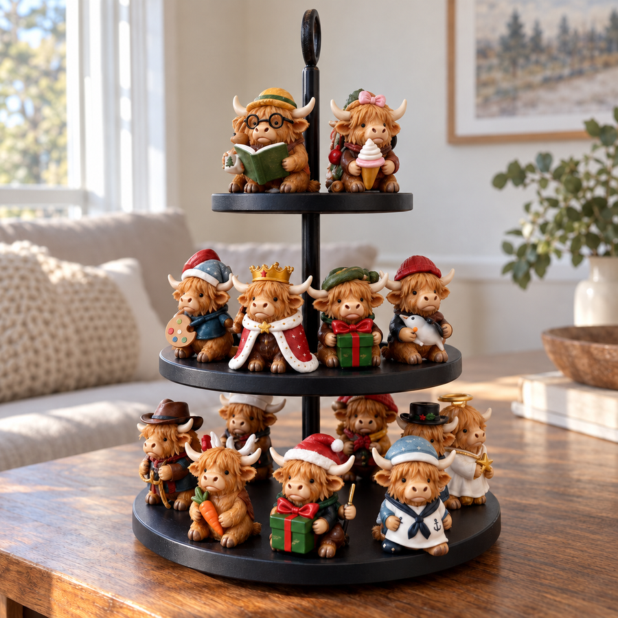 Highland Cow™ Adventskalender 2026 – 24 Dagen Kerstplezier