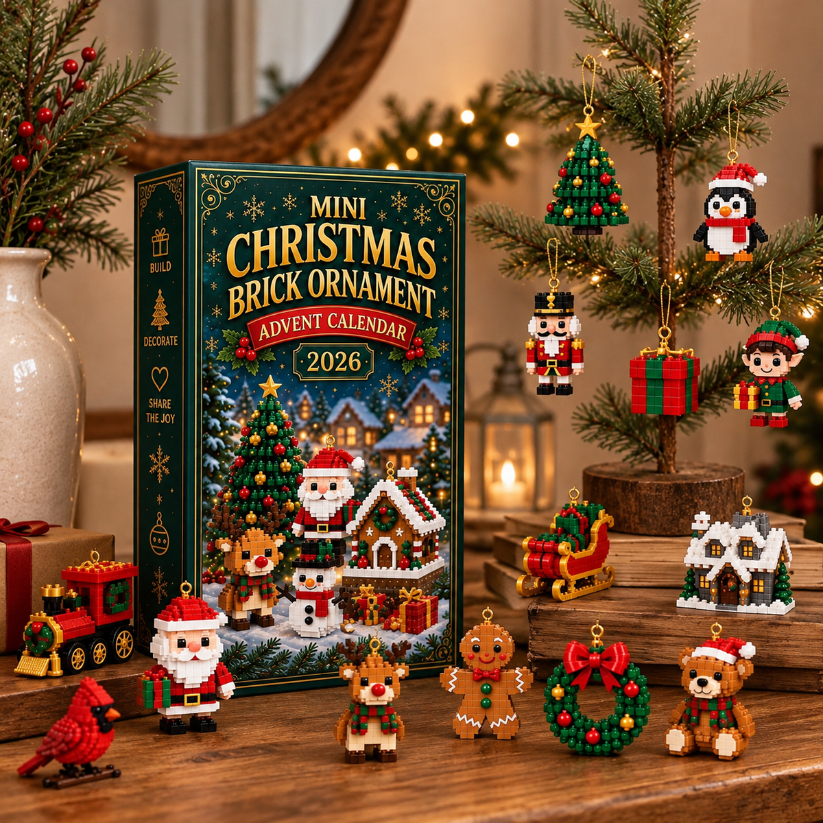 MerryBricks™ | Kerst Adventskalender - 24 Feestelijke Bouwfiguren